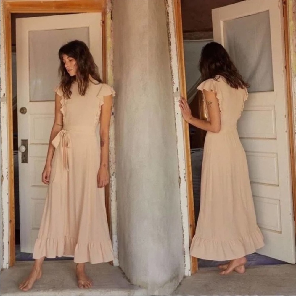 Christy Dawn Quinn Maxi Dress in Butterscotch M